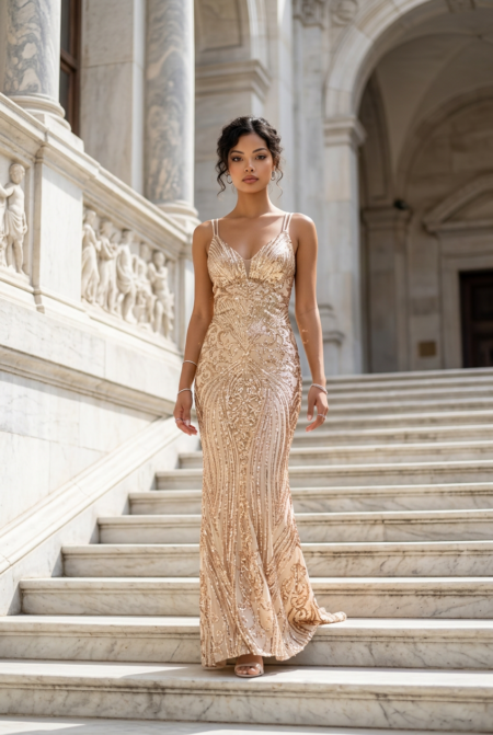Rose Gold Glam Mermaid Dress
