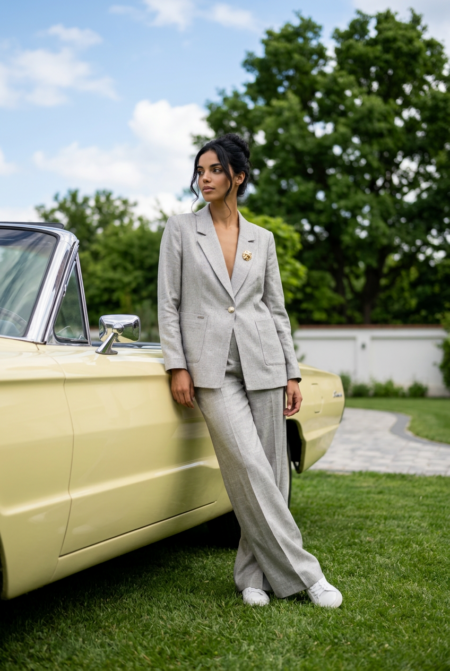 Greige Tailored Suit