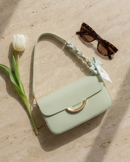 Mint Scarf Envelope Bag