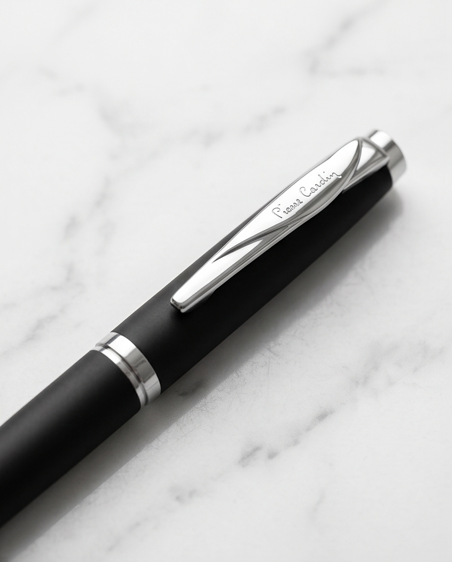 Pierre Cardin Matte Black Silver Pen - Image 4