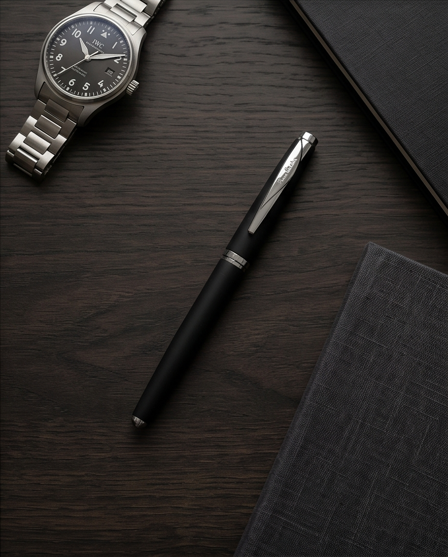 Pierre Cardin Matte Black Silver Pen