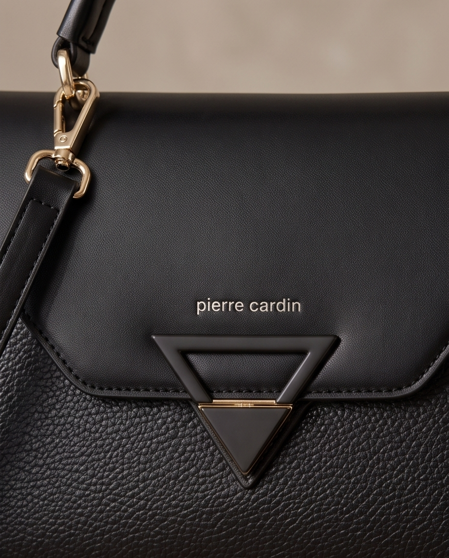 Pierre Cardin Noir Élégance – Structured Handbag σε Μαύρο Χρώμα - Image 2